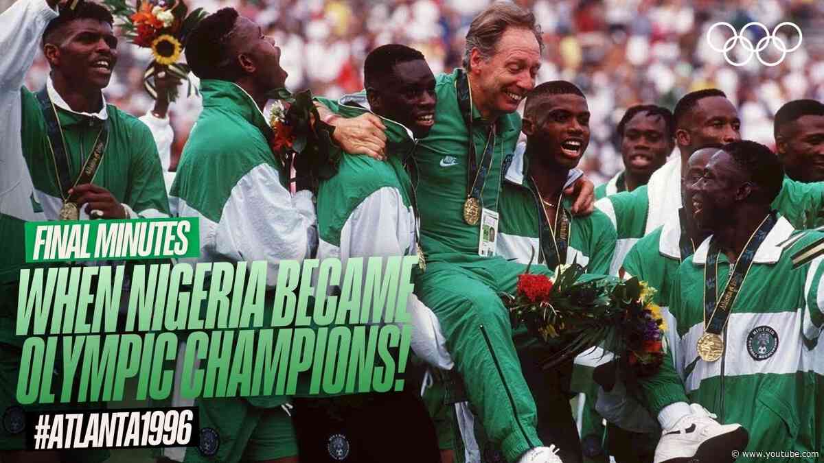 When Nigeria Became Olympic Champions in Atlanta! ⚽️ 🇳🇬 | Final Minutes
