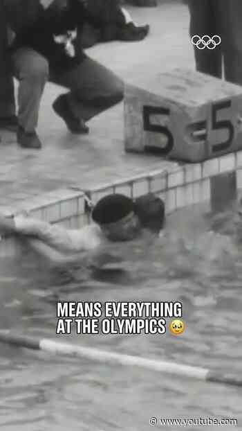 Olympic emotion at Helsinki 1952. 🥹 What a moment! ❤️
