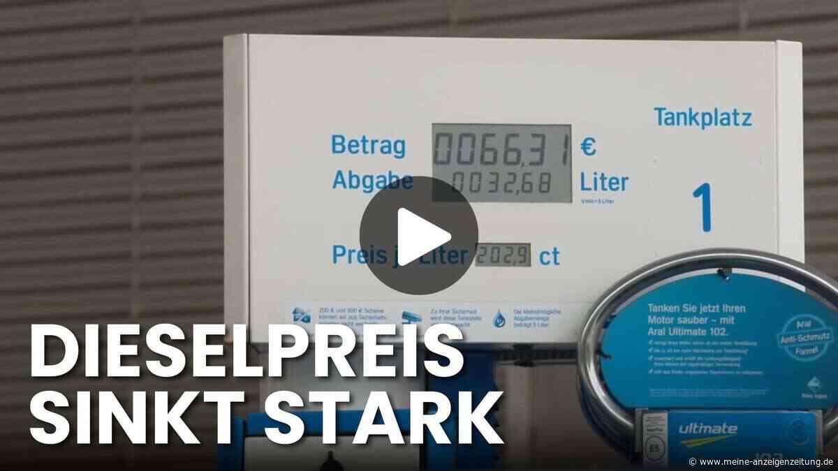Im Video: Tankpreise sinken deutlich – Diesel erreicht neuen Tiefstand