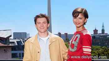 Zendaya towers over husband Tom Holland as she wears killer heels at Spider-Man photocall in Berlin after confirming their secret wedding