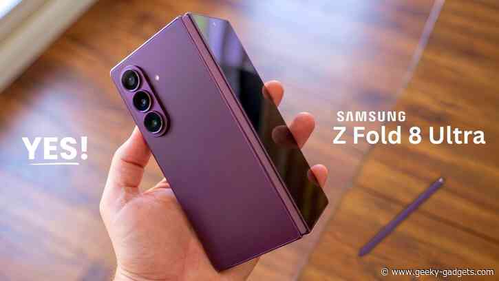 What the Samsung Galaxy Z Fold 8 Ultra Just Revealed Left Us Stunned