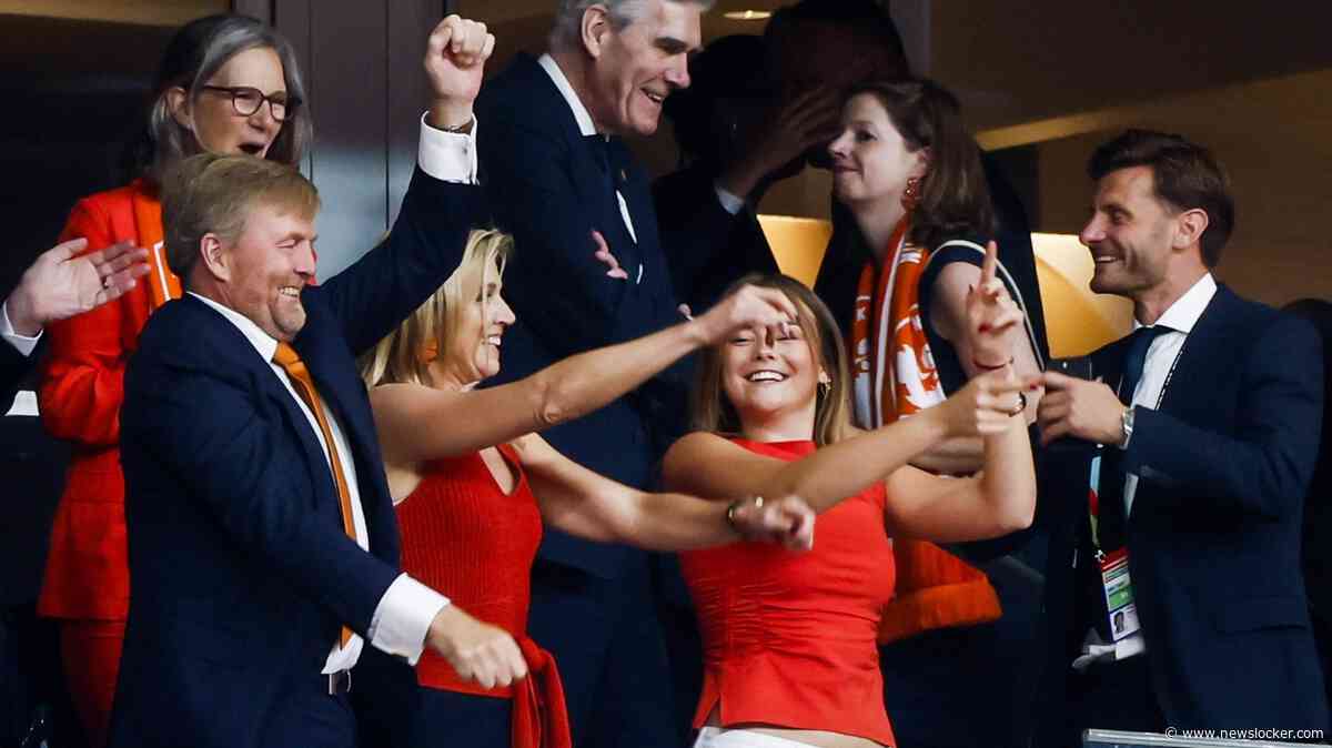 Koningspaar weet best dat hossen op WK goed is voor imago: ’Maar dansend kleedkamer binnenkomen, is niet in protocol vastgelegd’