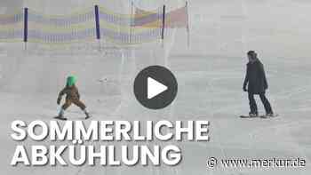 Ski-Video mitten im Sommer: So kühlen sich Deutsche bei 36 Grad ab