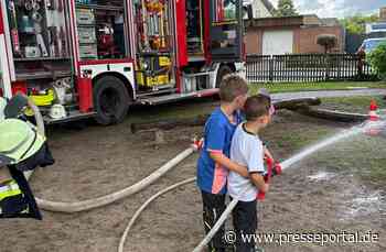 FW Celle: Feuerwehr hautnah erleben - Projektwoche im Kindergarten Villa Kunterbunt