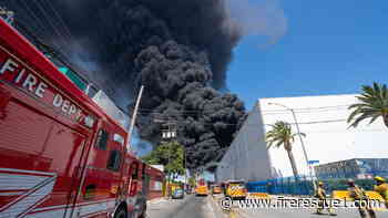 Los Angeles warehouse fire burns for sixth day