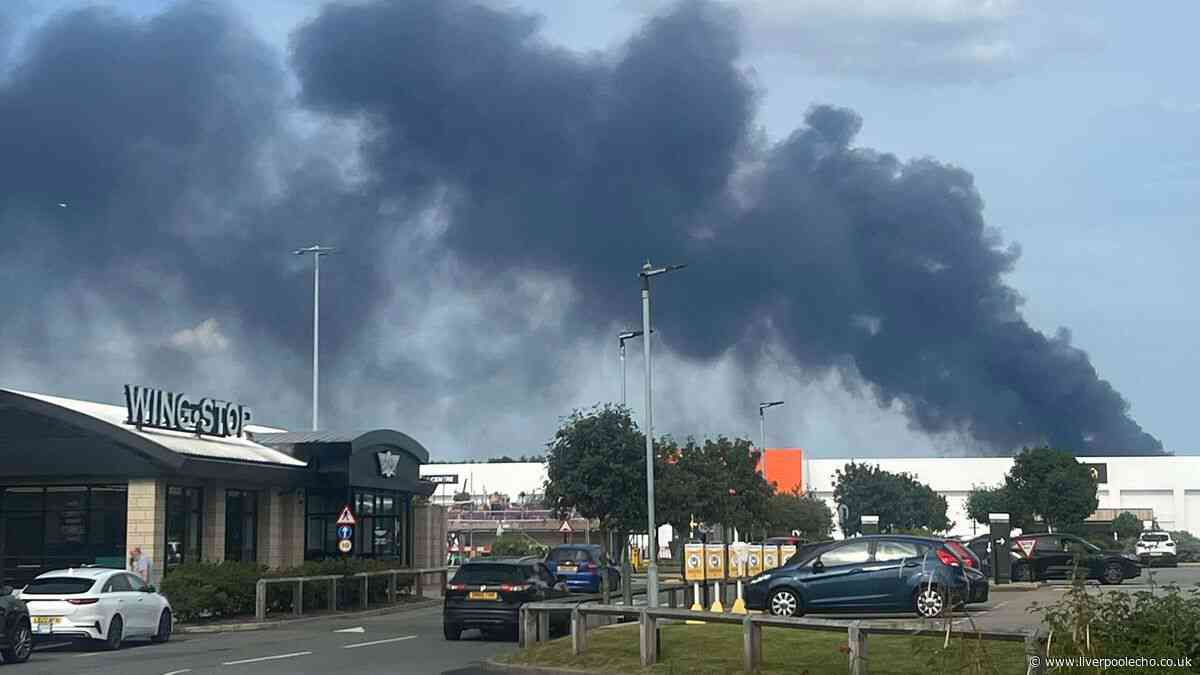 Widnes fire live as black smoke seen across Merseyside