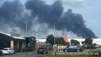 Widnes fire live as black smoke seen across Merseyside