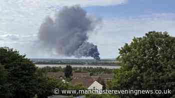 Widnes fire LIVE as huge plumes of smoke seen for miles across North West