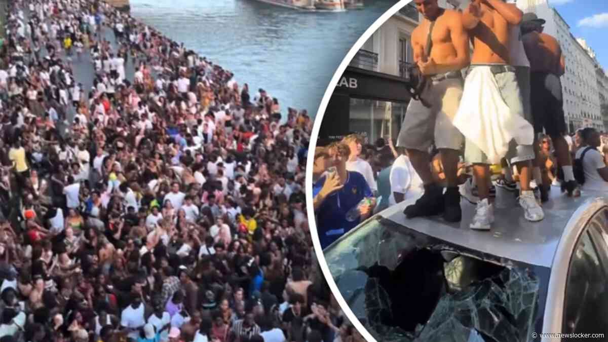 Chaos na muziekfestival in Parijs: auto's vernield en ruiten ingeslagen