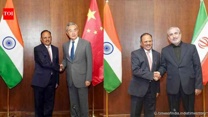 BRICS security meet in Delhi: Ajit Doval discusses ties with China FM, Middle East war with Iranian official