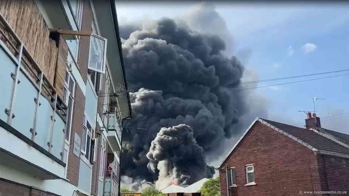 Widnes fire live as major incident declared and building in danger of collapse