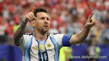 Lionel Messi breaks World Cup all-time goalscoring record with signature strike against Austria - after Argentina captain had earlier sent a penalty wide