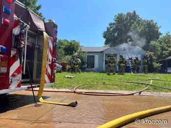 High winds contribute to electrical fire in Midwest City