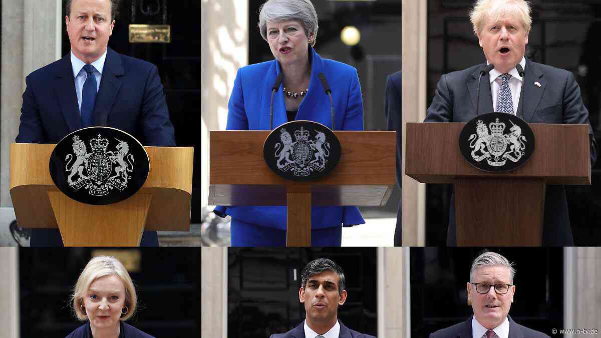 Chaotische Dekade : Wie Großbritannien sechs Regierungschefs in zehn Jahren verschleißt