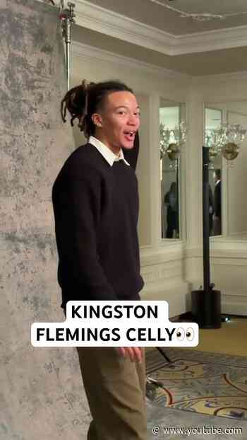 Kingston flemings flashing his 3-pt celly
