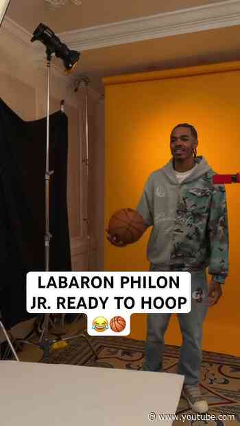 Labaron Philon Jr. ready to hoop 😂🏀