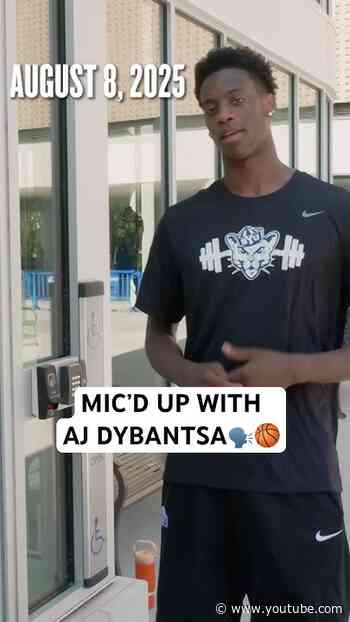 Go through BYU practice mic’d up with AJ Dybantsa 🗣️🏀