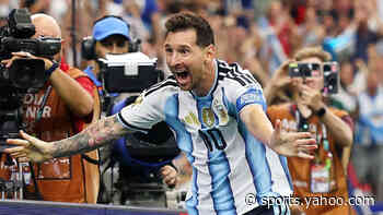 Watch as record-breaking Messi scores twice as Argentina beat Austria