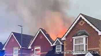 'Lightning strike' sets house on fire in Bristol - updates