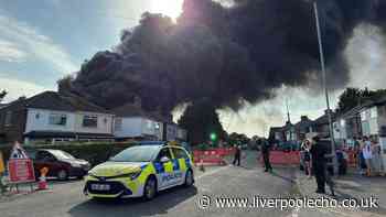 Widnes fire rages as 'multiple explosions' heard and smoke visible for miles