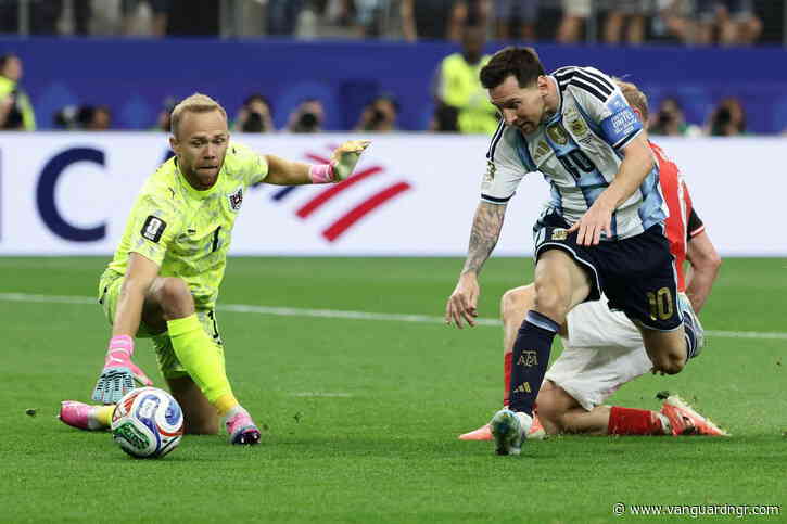 Messi sets World Cup scoring record as Argentina down Austria