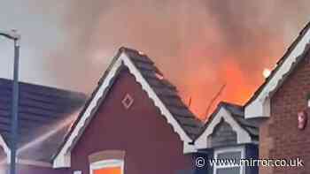Lightning strike sets house on fire in Bristol as thunderstorms hit UK