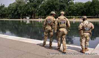 Patrols and nanobubbles continue at the Reflecting Pool as Trump looks for a renovation do-over