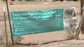 Water authority begins installation of solar-covered parking lot in Albuquerque