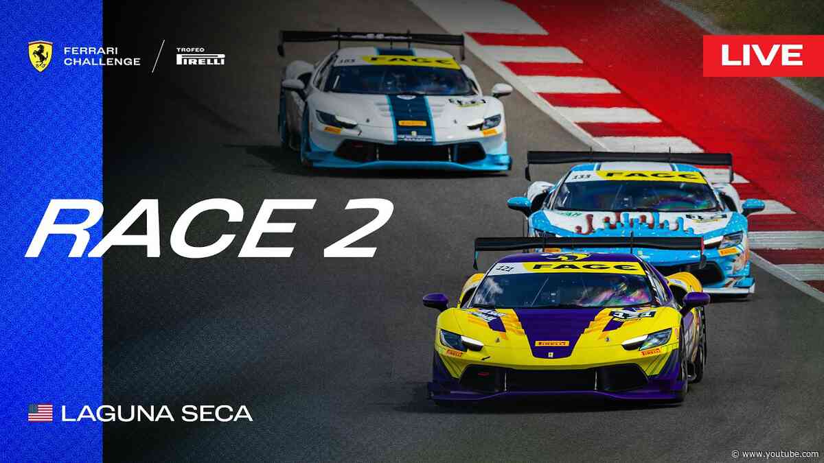 LIVE Ferrari Challenge North America - Laguna Seca, Race 2