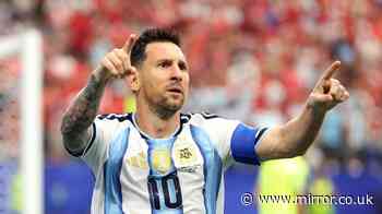 World Cup LIVE: Lionel Messi breaks record as France get major weather update