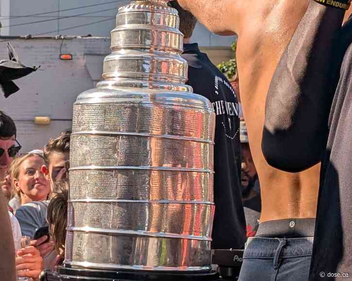 IMAGES: The Stanley Cup is being mishandled
