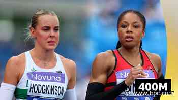Hodgkinson withdraws in tears as Anning wins 400m