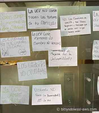 Protesta estudiantil impide actividad de Nicolás Maduro Guerra en la UCV