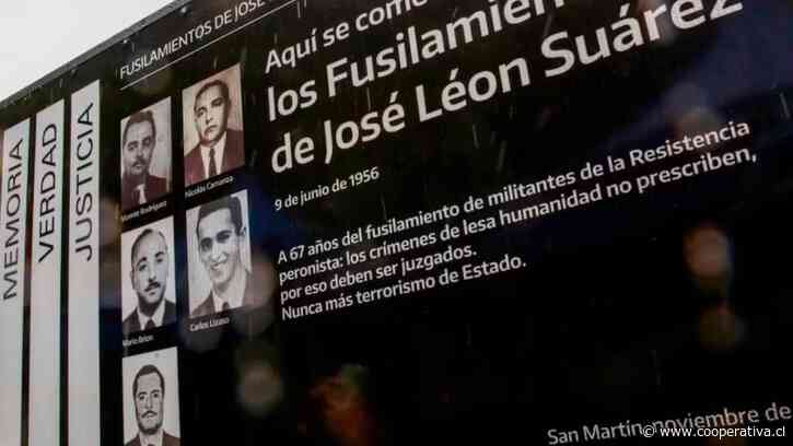 Argentina declaró crimen de lesa humanidad el fusilamiento de cinco peronistas hace 70 años