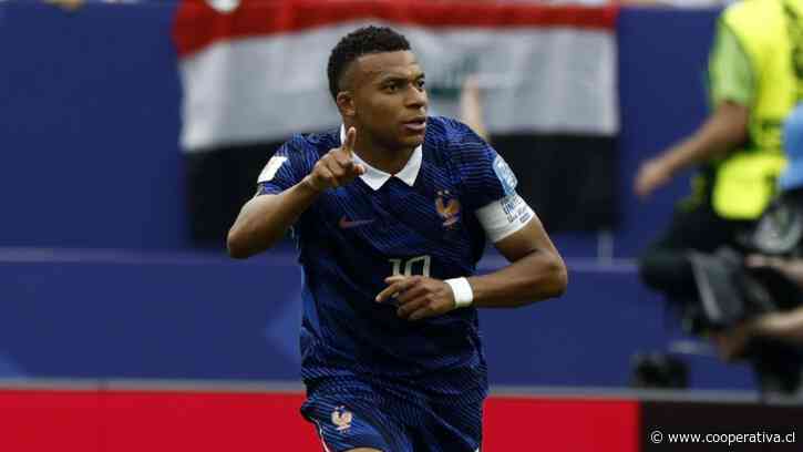 Golazo de Kylian Mbappé adelantó a Francia ante Irak en Filadelfia