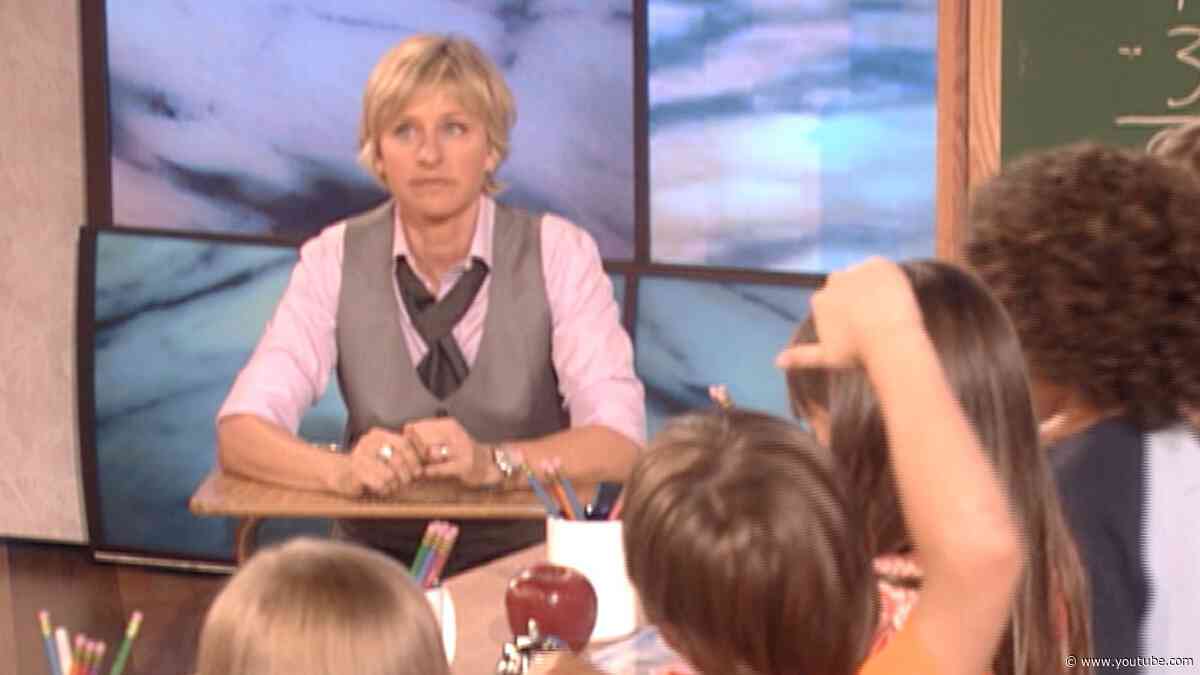 Ellen Tries to Prove She's Smarter Than a 5th Grader