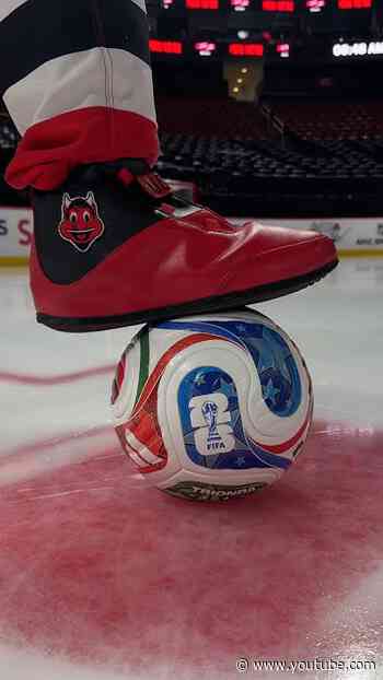 The beautiful game meets The Garden State. #shorts #worldcup #futbol #njdevils #nhl #soccer #fifa