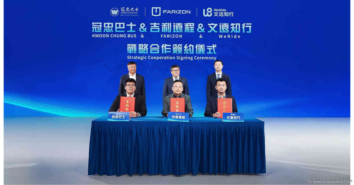 Geely Farizon, WeRide y Kwoon Chung lanzan robotaxis con volante a la derecha
