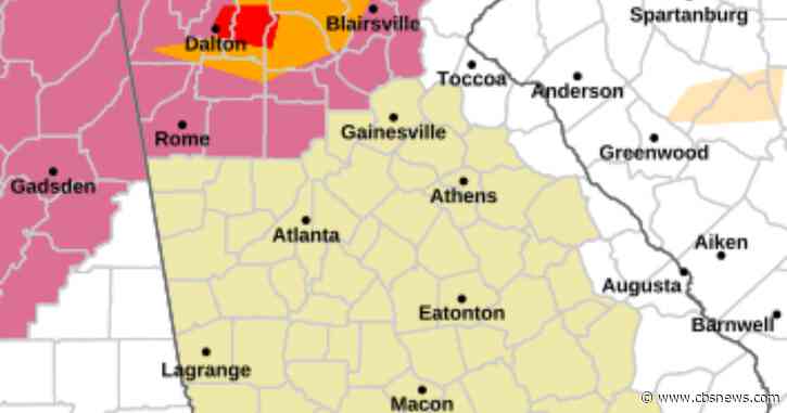 Strong storms could bring damaging winds, heavy rain to metro Atlanta Monday night