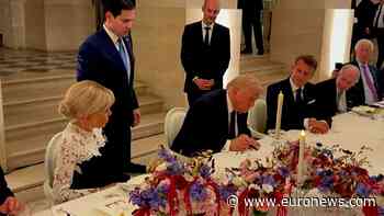 Watch: Moment Trump signs US-Iran agreement at Versailles