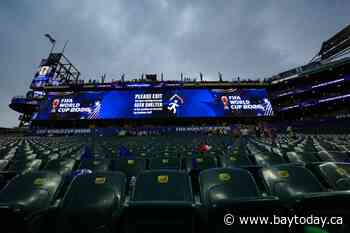 World Cup sees first weather delay as fans cleared from seats at France-Iraq match in Philadelphia