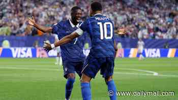 France vs Iraq - World Cup Group I RECAP: Kylian Mbappe's brace and an Ousmane Dembele goal give Les Bleus' victory - as game is delayed by over TWO HOURS due to 'lightning activity'