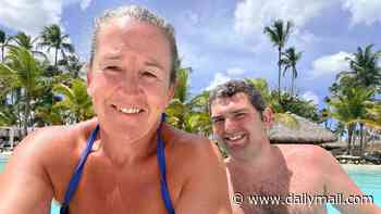 Brit mother, 54, tells of moment she 'smelled burning' while lying next to pool with her son at Dominican Republic resort... only to turn and find it engulfed in flames