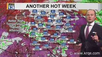 Triple digit heat returns to more of New Mexico Tuesday