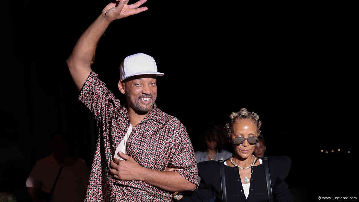 Will Smith, Wife Jada, & Son Jaden Spotted in Paris Ahead of Fashion Week