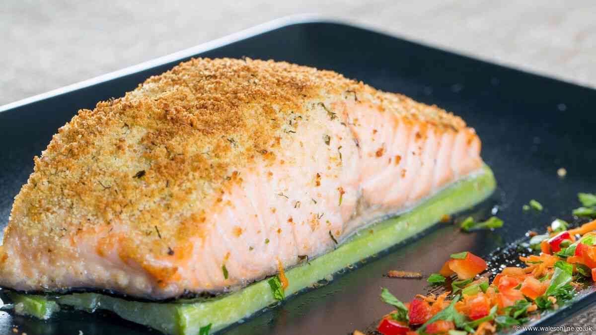 Mary Berry's 30-minute baked salmon recipe has a delicious crust and is perfect for summer