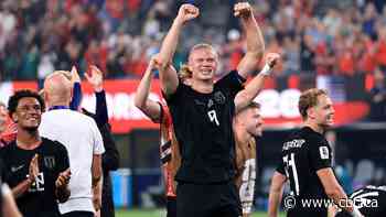 Erling Haaland scores twice to lead Norway into World Cup round of 32