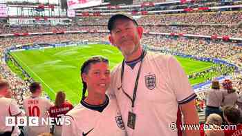Couple's 'still married' England flag at World Cup