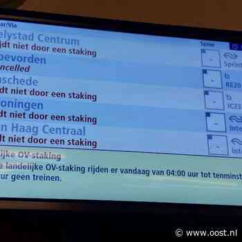 Ov-reizigers opgelet: morgen veel minder treinen en bussen door staking