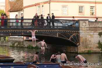 Cambridge University students jump from bridge into river after Trinity May Ball